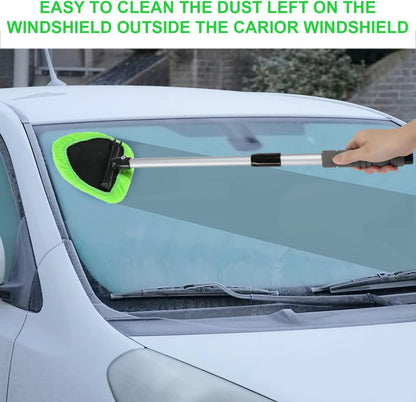 🔥Last Day 70% OFF🔥Microfiber Car Windshield Cleaning Tool with Extendable Handle