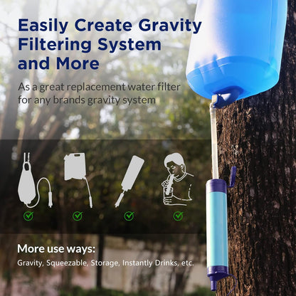 🏆Flash Sale⚡💥Personal Straw Water Filter for Camping, Hiking, Survival, Emergency, Travel,Best gifts