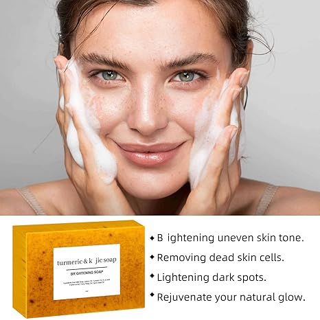 🎁TikTok Last Day Sale - 70% OFF🔥Lemon Turmeric Kojic Soap🌞✨