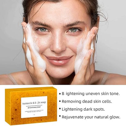 🎁TikTok Last Day Sale - 70% OFF🔥Lemon Turmeric Kojic Soap🌞✨