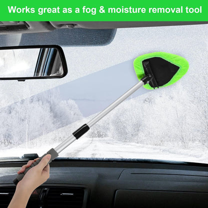 🔥Last Day 70% OFF🔥Microfiber Car Windshield Cleaning Tool with Extendable Handle