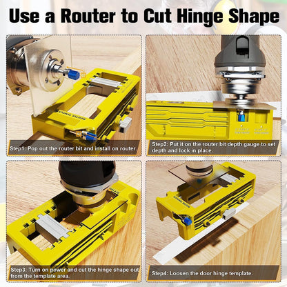 🏆Special offer 55% discount🔥Door Hinge Router Template