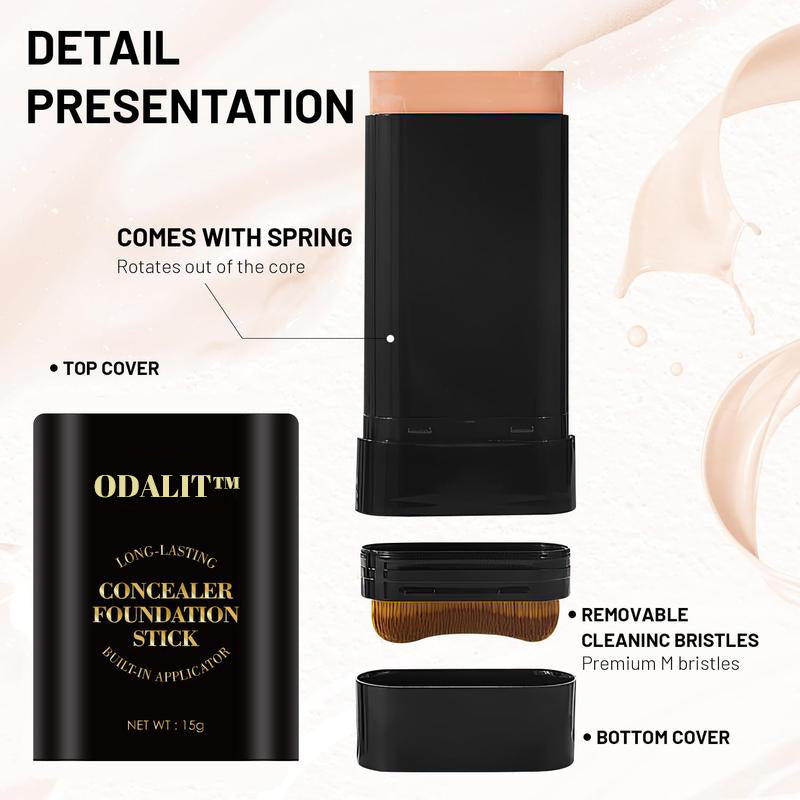 Final 3 Hours: 70%OFF🔥 Foundation Concealer Stick Dual-ended brush head for flawless skin