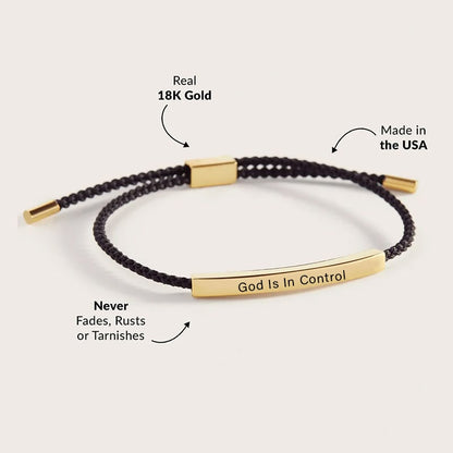 🙏 Find Strength in Faith ✨ God is in Control Bracelet – A Daily Reminder of Peace and Hope 💖