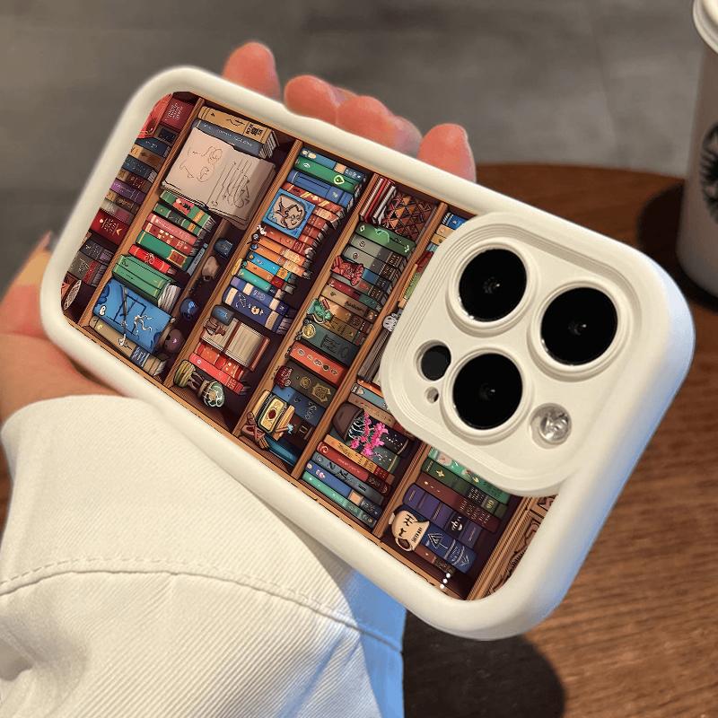🔥2025 NEW ARRIVAL📚📱Cartoon Bookshelf Pattern TPU Phone Case