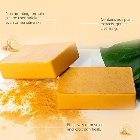 🎁TikTok Last Day Sale - 70% OFF🔥Lemon Turmeric Kojic Soap🌞✨