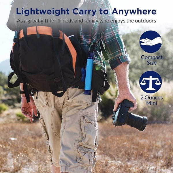 🏆Flash Sale⚡💥Personal Straw Water Filter for Camping, Hiking, Survival, Emergency, Travel,Best gifts