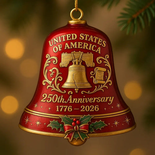 🎄Early Christmas Sale 55%🎁United States 250th Anniversary Bell Ornament