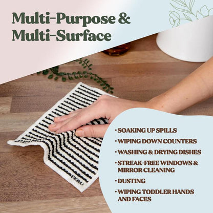 🏆Flash Sale⚡50K+ SOLD! Almost Gone-💥Swedish Dishcloths for Kitchen & Cleaning | 5 Pack