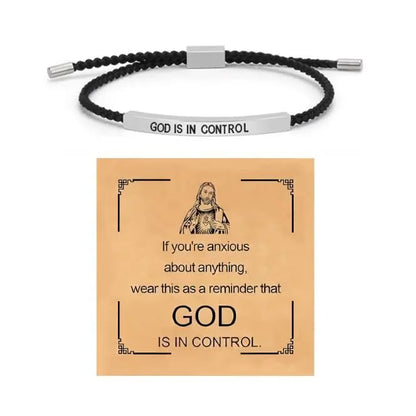 🙏 Find Strength in Faith ✨ God is in Control Bracelet – A Daily Reminder of Peace and Hope 💖