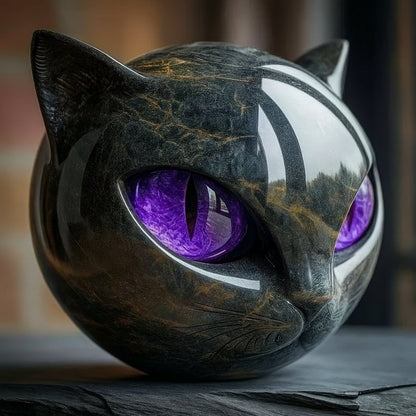 🔥LAST DAY 70% OFF - Stately Residence Accent & Refined Present Masterpiece - Opulent Black Cat Sculpture