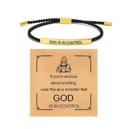 🙏 Find Strength in Faith ✨ God is in Control Bracelet – A Daily Reminder of Peace and Hope 💖