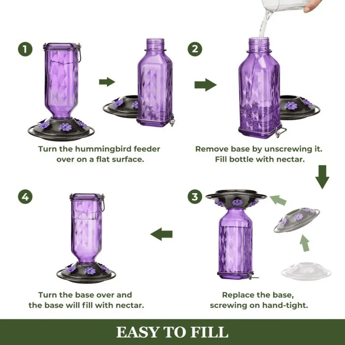 🎁TikTok Last Day Sale - 70% OFF🔥Glass Hummingbird Feeder