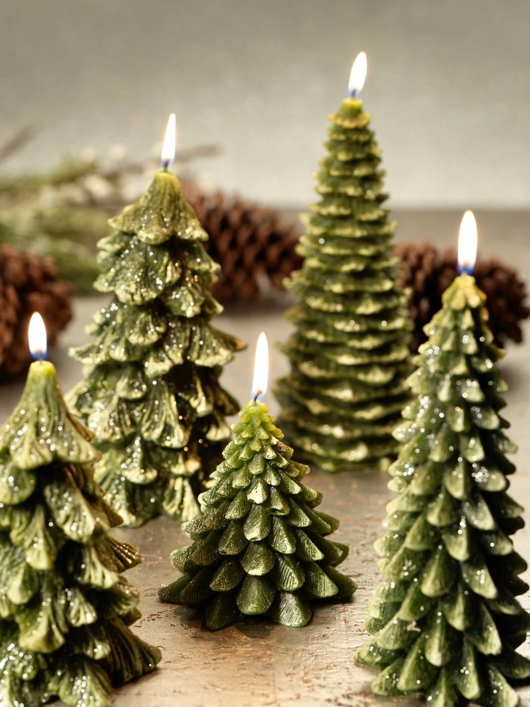 Christmas Tree Candle (Medium Size)